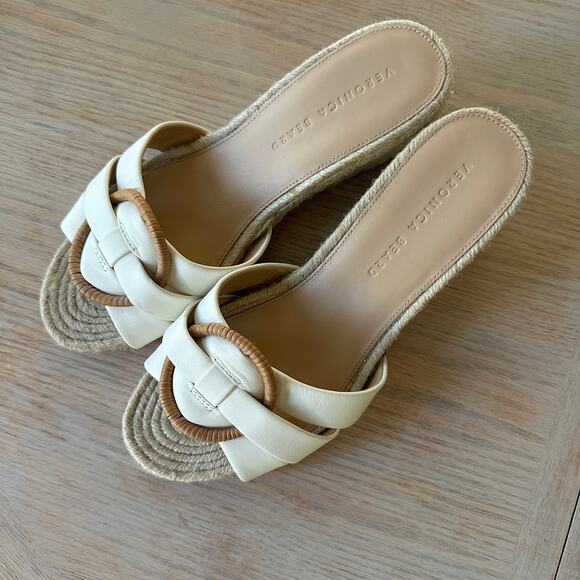 Veronica Beard Ivy Woven Wedge Espadrille Sandals Size 9 - Picture 6 of 6